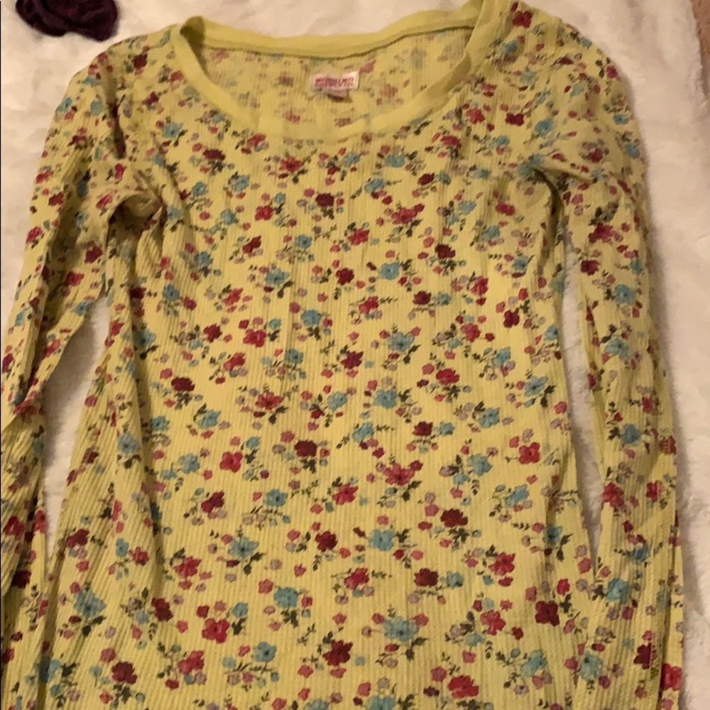 Long sleeve floral shirt